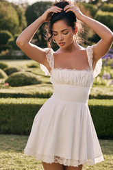 Lace A-Line Mini Dress Ins Street